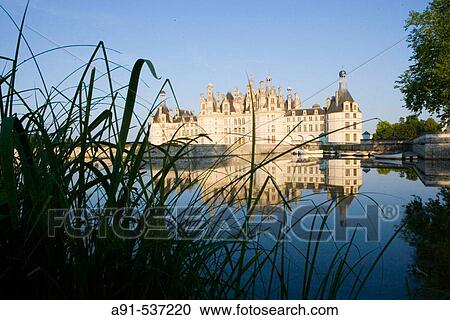 Stock Image - Royal Ch? teau at Chambord. Loir-et-Cher, France. Fotosearch