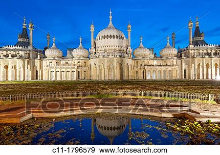 Royal, Pavilion, Brighton, East, Sussex, England, Onion shaped dome of19th Century Royal Pavilion designed in Indo- Saracenic style by John Nash View Large Photo Image Stock Photo - Royal, Pavilion, Brighton, East, Sussex, England, Onion shaped dome of19th Century Royal Pavilion designed in Indo- Saracenic style by John Nash. Fotosearch
