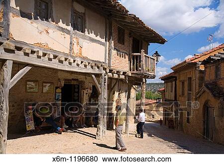 Royal Street Calataazor, Soria County Soria, Castile and Leon, Spain, Europe View Large Photo Image Stock Image - Royal Street Calataazor, Soria County Soria, Castile and Leon, Spain, Europe. Fotosearch