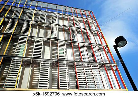 Stock Photograph - RTVE Building, Enric Ruiz-Geli, 22@ district, Barcelona, Catalonia, Spain.. Fotosearch