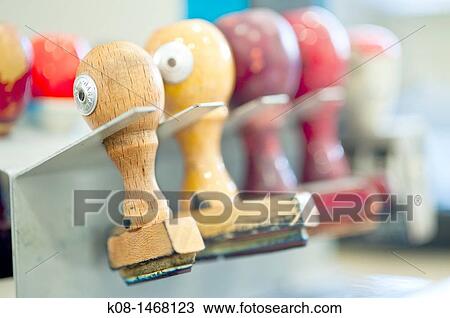 Rubber stamp, office View Large Photo Image Stock Image - Rubber stamp, office. Fotosearch