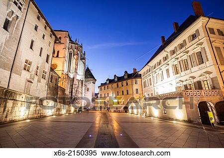 Stock Photography - Rue de la Tr? sorerie, Chambery, Savoie, France.. Fotosearch