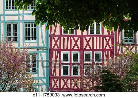 Rue des Faulx, Rouen, France, Europe View Large Photo Image Stock Image - Rue des Faulx, Rouen, France, Europe. Fotosearch
