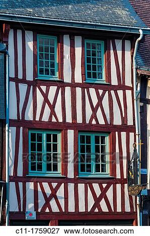 Rue Martainville, Rouen, France, Europe View Large Photo Image Stock Photo - Rue Martainville, Rouen, France, Europe. Fotosearch