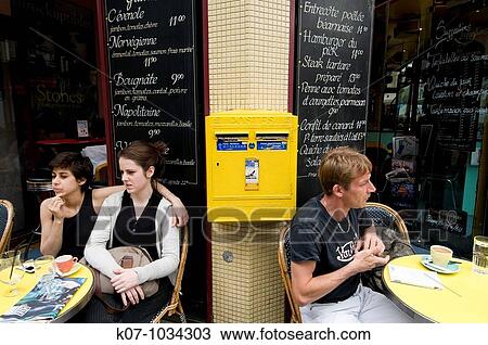 Stock Image - Rue Vieille du Temple, Marais Quarter, Paris, France. Fotosearch