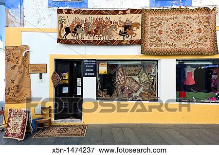 Rugs of Arraiolos Fair, Arraiolos, Alentejo, Portugal, Europe View Large Photo Image Stock Photo - Rugs of Arraiolos Fair, Arraiolos, Alentejo, Portugal, Europe. Fotosearch
