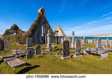 Ruins of 17th century Balnakeil Church, Durness, Highland, Scotland, UK, Europe. View Large Photo Image Stock Photograph - Ruins of 17th century Balnakeil Church, Durness, Highland, Scotland, UK, Europe.. Fotosearch