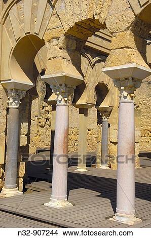 Ruins of Medina Azahara, palace-city built by caliph Abd al-Rahman III. Cordoba province, Andalusia, Spain View Large Photo Image Picture - Ruins of Medina Azahara, palace-city built by caliph Abd al-Rahman III. Cordoba province, Andalusia, Spain. Fotosearch