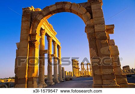 Ruins of Palmyra Syira View Large Photo Image Stock Photo - Ruins of Palmyra Syira. Fotosearch