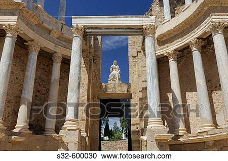 Ruins, Roman theatre (1st Century BC). Mrida. Badajoz province, Extremadura, Spain View Large Photo Image Stock Image - Ruins, Roman theatre (1st Century BC). Mrida. Badajoz province, Extremadura, Spain. Fotosearch