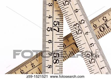 Stock Image - ruler with metric and inch system. Fotosearch
