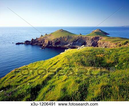 Rumps Point and The Mouls on the Pentire Headland near Polzeath, Cornwall, England, United Kingdom View Large Photo Image Stock Image - Rumps Point and The Mouls on the Pentire Headland near Polzeath, Cornwall, England, United Kingdom. Fotosearch