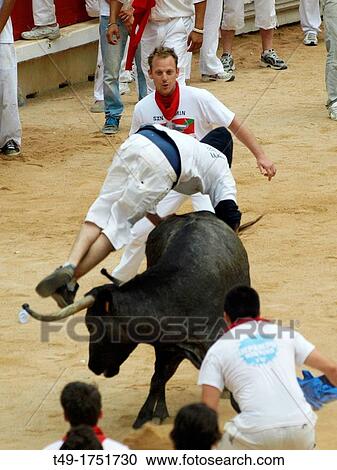 running of the bulls in San Fermin Pamplona 2012 View Large Photo Image Stock Image - running of the bulls in San Fermin Pamplona 2012. Fotosearch