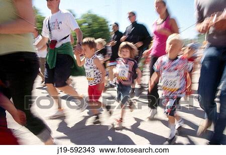 Running races, children, 6 years old and parents. Stockholm. Sweden. View Large Photo Image Stock Image - Running races, children, 6 years old and parents. Stockholm. Sweden.. Fotosearch