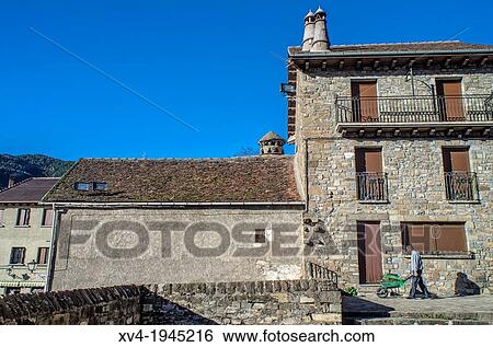 Rural architecture of Siresa village, Hecho Valley, Huesca, Spain. View Large Photo Image Stock Photograph - Rural architecture of Siresa village, Hecho Valley, Huesca, Spain.. Fotosearch