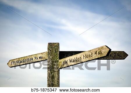 rural path signpost, bridleway Walden Head, Foot Path to Starbotton, UK, Yorkshire Dales View Large Photo Image Stock Photo - rural path signpost, bridleway Walden Head, Foot Path to Starbotton, UK, Yorkshire Dales. Fotosearch