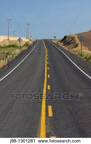 Rural Road in summer Palouse, Whitman County, Washington State, USA, America View Large Photo Image Stock Image - Rural Road in summer Palouse, Whitman County, Washington State, USA, America. Fotosearch