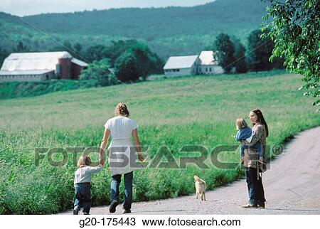 Stock Image - Rural stroll. Vermont. USA. Fotosearch