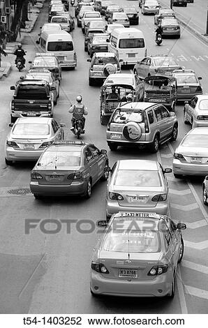 Stock Image - Rushhoure in Bangkok. Fotosearch