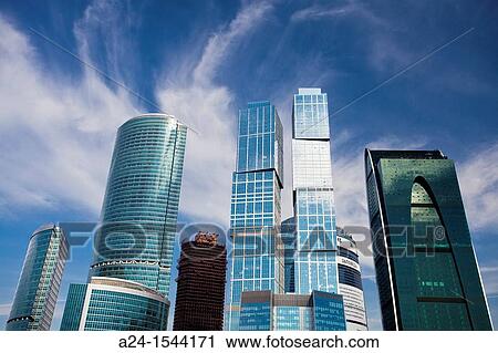 Rusia, Moscow City, New? Moscow City? Skyline. View Large Photo Image Stock Image - Rusia, Moscow City, New? Moscow City? Skyline.. Fotosearch
