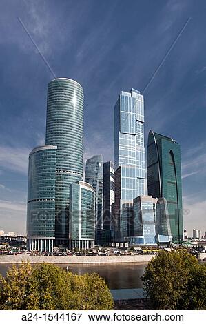 Rusia, Moscow City, New? Moscow City? Skyline. View Large Photo Image Stock Photo - Rusia, Moscow City, New? Moscow City? Skyline.. Fotosearch