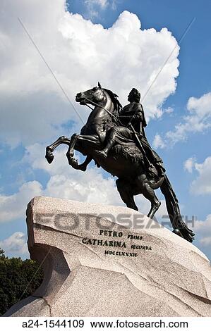 Rusia, San Petersburg City, Peter I and Cathariana II Monumet. View Large Photo Image Stock Photo - Rusia, San Petersburg City, Peter I and Cathariana II Monumet.. Fotosearch