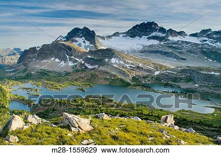 Russell Peak and Limestone Lakes Basin, Height-of-the-Rockies Provincial Park British Columbia Canada View Large Photo Image Stock Photo - Russell Peak and Limestone Lakes Basin, Height-of-the-Rockies Provincial Park British Columbia Canada. Fotosearch