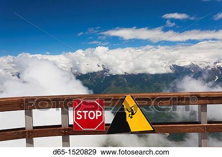 Russia, Caucasus Mountains, Sochi Area, Krasnaya Polyana, Carousel Mountain, danger signs View Large Photo Image Stock Photo - Russia, Caucasus Mountains, Sochi Area, Krasnaya Polyana, Carousel Mountain, danger signs. Fotosearch