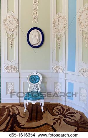 Russia, Leningradskaya Oblast, Gatchina, Gatchina Palace, room interior detail View Large Photo Image Picture - Russia, Leningradskaya Oblast, Gatchina, Gatchina Palace, room interior detail. Fotosearch