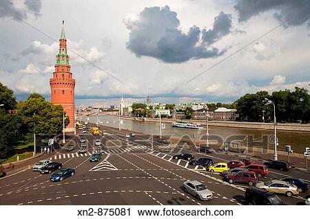 Russia. Moscow. Moscow River and corner of the Kremlin View Large Photo Image Stock Image - Russia. Moscow. Moscow River and corner of the Kremlin. Fotosearch