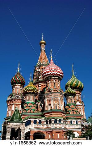 Russia, Moscow, St Basil's Cathedral 1555-1561 View Large Photo Image Stock Image - Russia, Moscow, St Basil's Cathedral 1555-1561. Fotosearch
