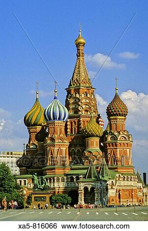 Russia, Moscow, St Basil's Cathedral View Large Photo Image Stock Photograph - Russia, Moscow, St Basil's Cathedral. Fotosearch