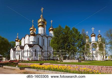 Russia, Yaroslavl Oblast, Golden Ring, Pereslavl-Zalessky, Nikolsky Womens Monastery View Large Photo Image Stock Photography - Russia, Yaroslavl Oblast, Golden Ring, Pereslavl-Zalessky, Nikolsky Womens Monastery. Fotosearch