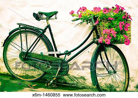Rusty bicycle with flowers Wicklow Mountains National Park County Wicklow Ireland View Large Photo Image Stock Photography - Rusty bicycle with flowers Wicklow Mountains National Park County Wicklow Ireland. Fotosearch