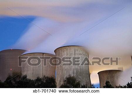 Stock Image - RWE coal-fired power station, Bergheim-Niederau? em, district Rhein-Erft-Kreis, North Rhine-Westfalia, Germany. Fotosearch
