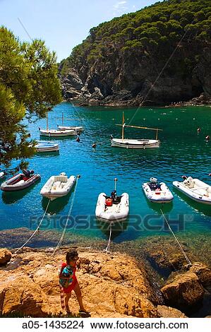 Sa Tuna beach, Begur, Baix EmpordB, Costa Brava, Girona Province, Catalonia, Spain View Large Photo Image Picture - Sa Tuna beach, Begur, Baix EmpordB, Costa Brava, Girona Province, Catalonia, Spain. Fotosearch