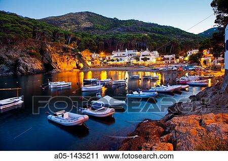 Sa Tuna Beach, Begur, Baix EmpordB, Costa Brava, Girona Province, Catalonia, Spain. View Large Photo Image Stock Image - Sa Tuna Beach, Begur, Baix EmpordB, Costa Brava, Girona Province, Catalonia, Spain.. Fotosearch