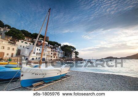 Sa Tuna cove, Begur, Costa Brava, Girona, Spain View Large Photo Image Stock Photograph - Sa Tuna cove, Begur, Costa Brava, Girona, Spain. Fotosearch