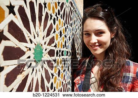 Stock Image - Saadian Tombs, Medina de Marrakech, Marruecos.. Fotosearch