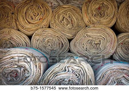 Stock Photography - Sacks, rolls, store, India, Asia. Fotosearch