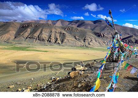 Sacred place, Shigatse Prefecture, Tibet, China. View Large Photo Image Stock Photo - Sacred place, Shigatse Prefecture, Tibet, China.. Fotosearch