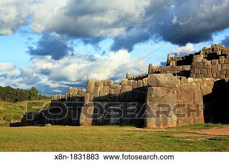 Sacsayahuaman archaeological site, Cuzco, Peru View Large Photo Image Stock Image - Sacsayahuaman archaeological site, Cuzco, Peru. Fotosearch