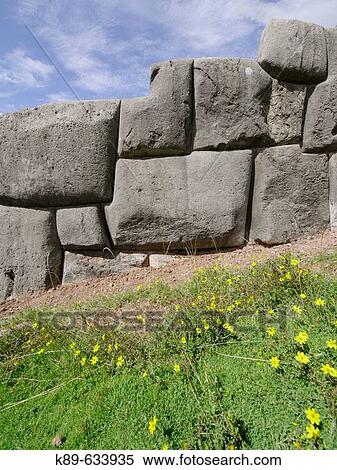 Stock Photography - SacsayhuamBn archaeological site near Cusco. Peru. Fotosearch