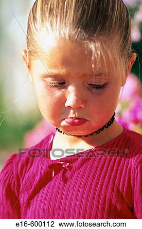 Stock Image - Sad girl. Fotosearch