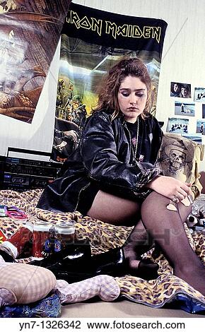 sad punk girl alone in her squalid room View Large Photo Image Stock Image - sad punk girl alone in her squalid room. Fotosearch