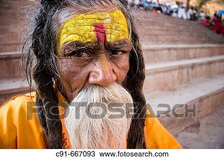 Sadhu, Varanasi. Uttar Pradesh, India View Large Photo Image Stock Image - Sadhu, Varanasi. Uttar Pradesh, India. Fotosearch