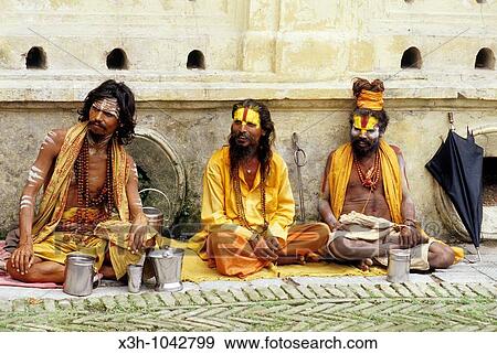sadhus, Pashupatinath, Nepal, Himalaya, South Asia View Large Photo Image Stock Photo - sadhus, Pashupatinath, Nepal, Himalaya, South Asia. Fotosearch