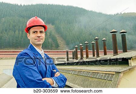 Stock Photo - Safety and environment engineer. Fotosearch