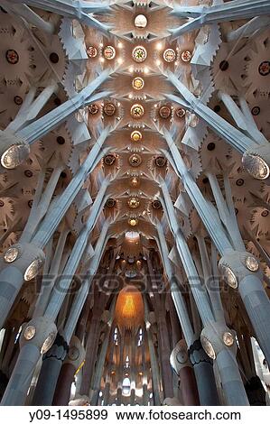 Stock Photo - Sagrada Familia, Architect Antoni Gaudi, Barcelona, Spain. Fotosearch