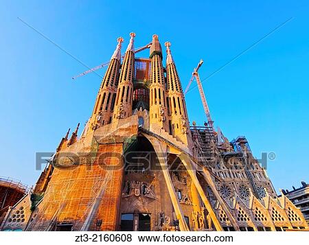 Sagrada Familia - famous church designed by Antoni Gaudi in Barcelona, Catalonia, Spain. View Large Photo Image Stock Photo - Sagrada Familia - famous church designed by Antoni Gaudi in Barcelona, Catalonia, Spain.. Fotosearch